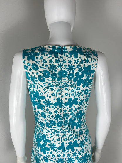 Versus by Gianni Versace Electric Turquoise Floral Minidress