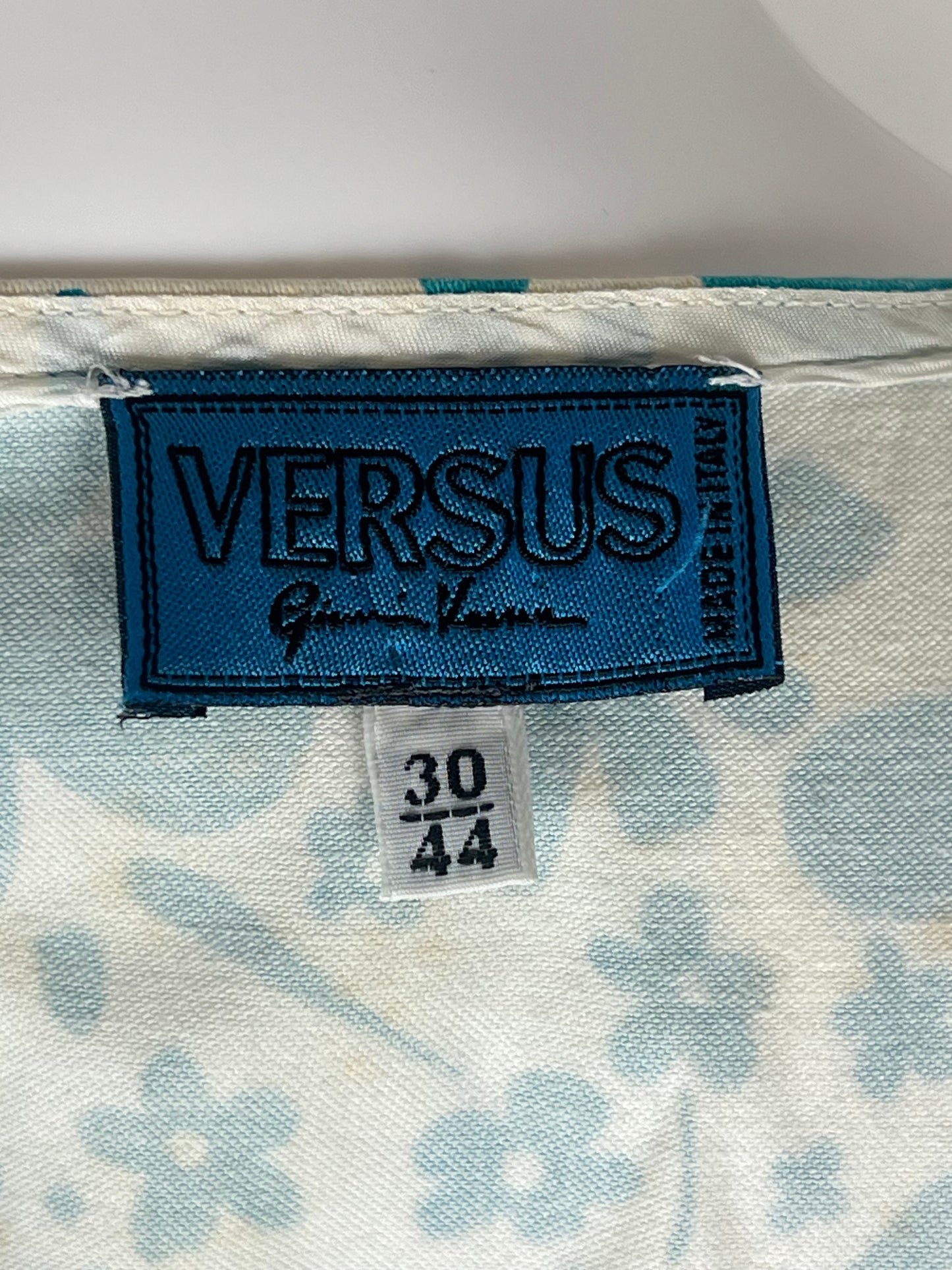 Versus by Gianni Versace Electric Turquoise Floral Minidress