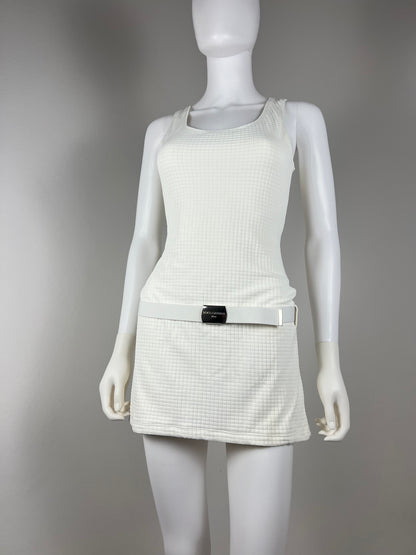Dolce & Gabbana Mare White Beachwear set with Logo Belt