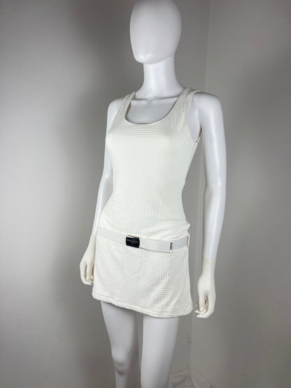 Dolce & Gabbana Mare White Beachwear set with Logo Belt