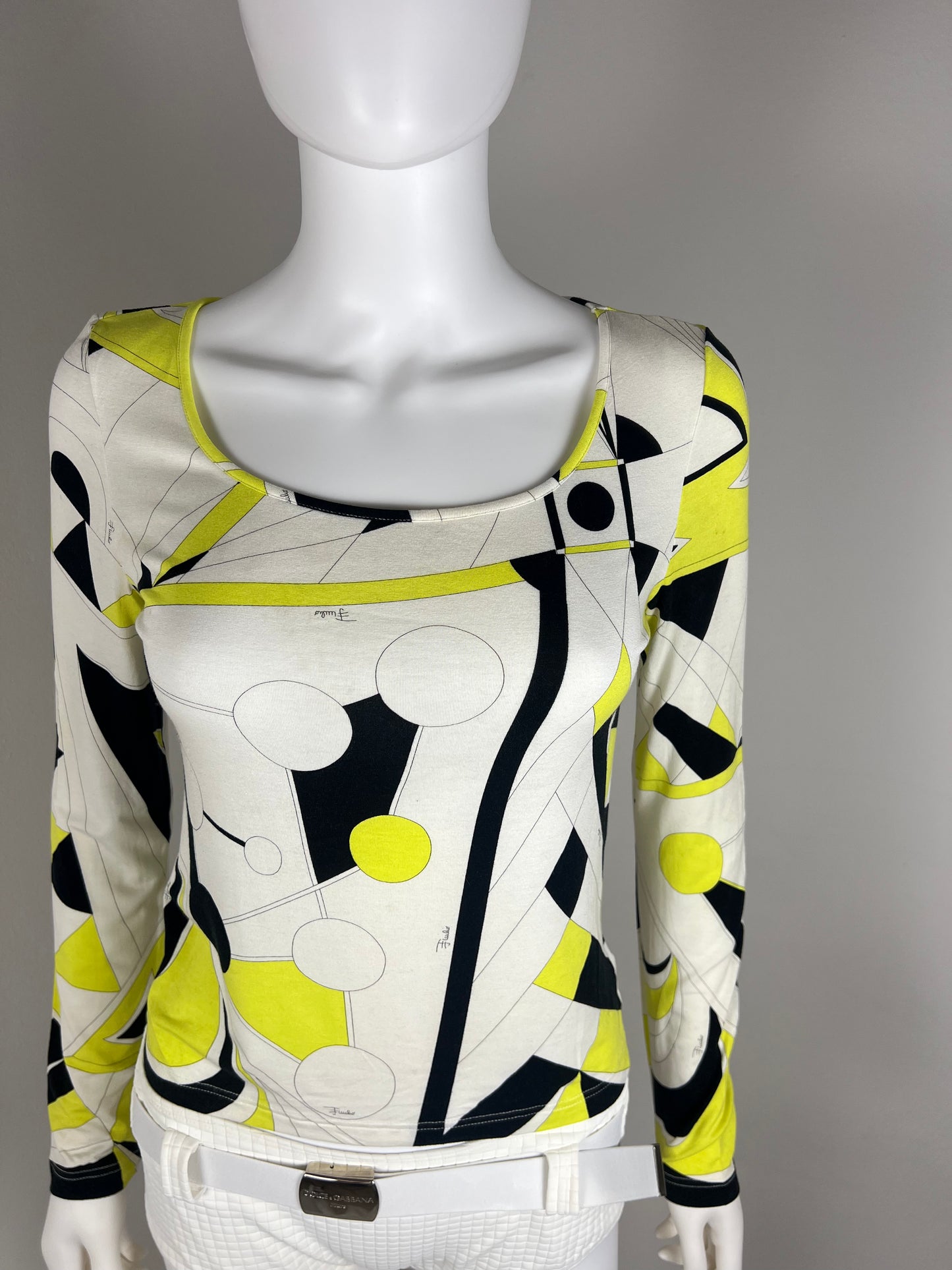 Emilio Pucci Graphic Jersey Top