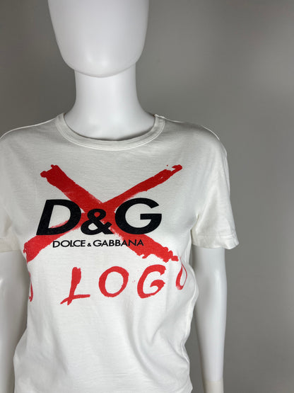 Dolce & Gabbana "NO LOGO" Graphic Tee
