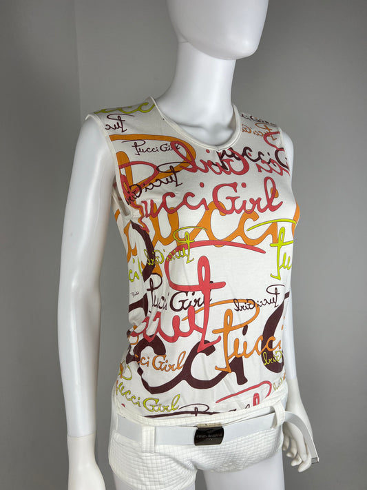 Emilio Pucci "Pucci Girl" Logo Top