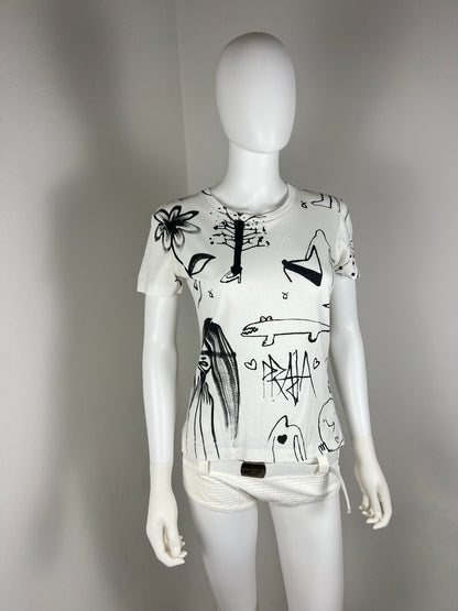 Prada Adam Neate Graphic T-Shirt Unspoken Dialogue (2007)