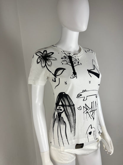 Prada Adam Neate Graphic T-Shirt Unspoken Dialogue (2007)