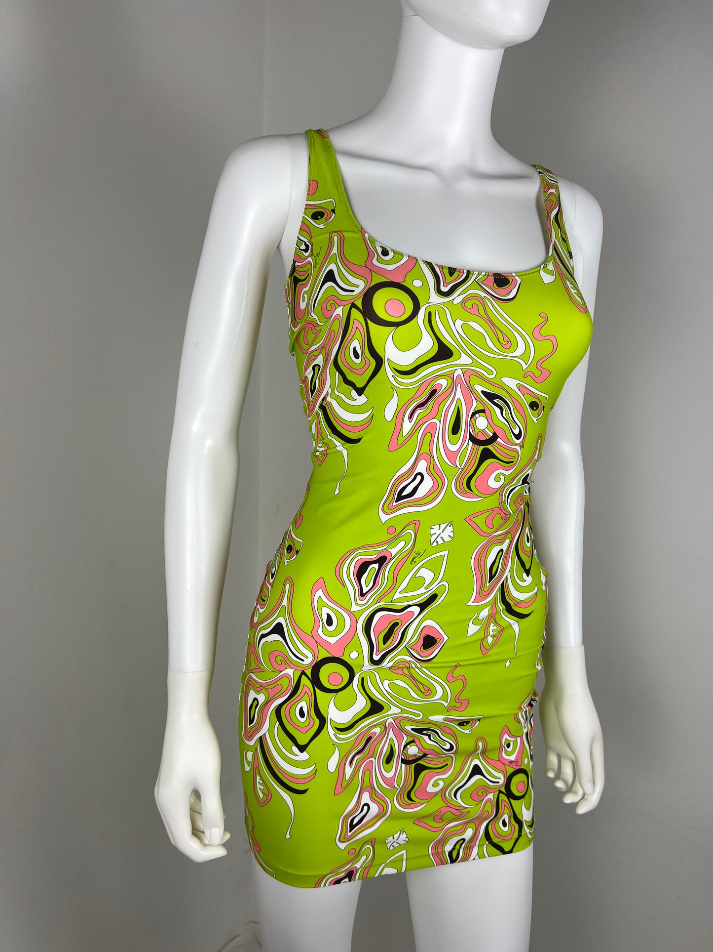 Emilio Pucci Cut-Out Stretch Mini Dress