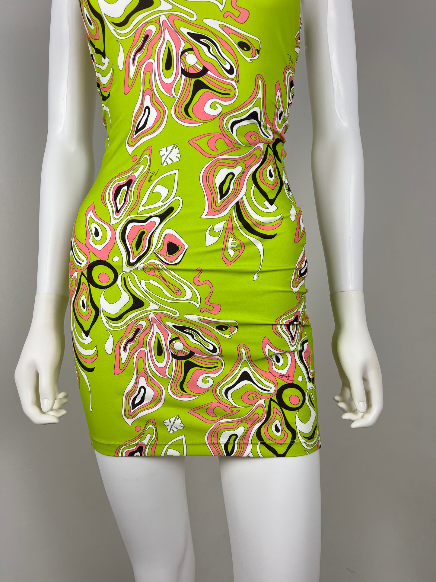Emilio Pucci Cut-Out Stretch Mini Dress
