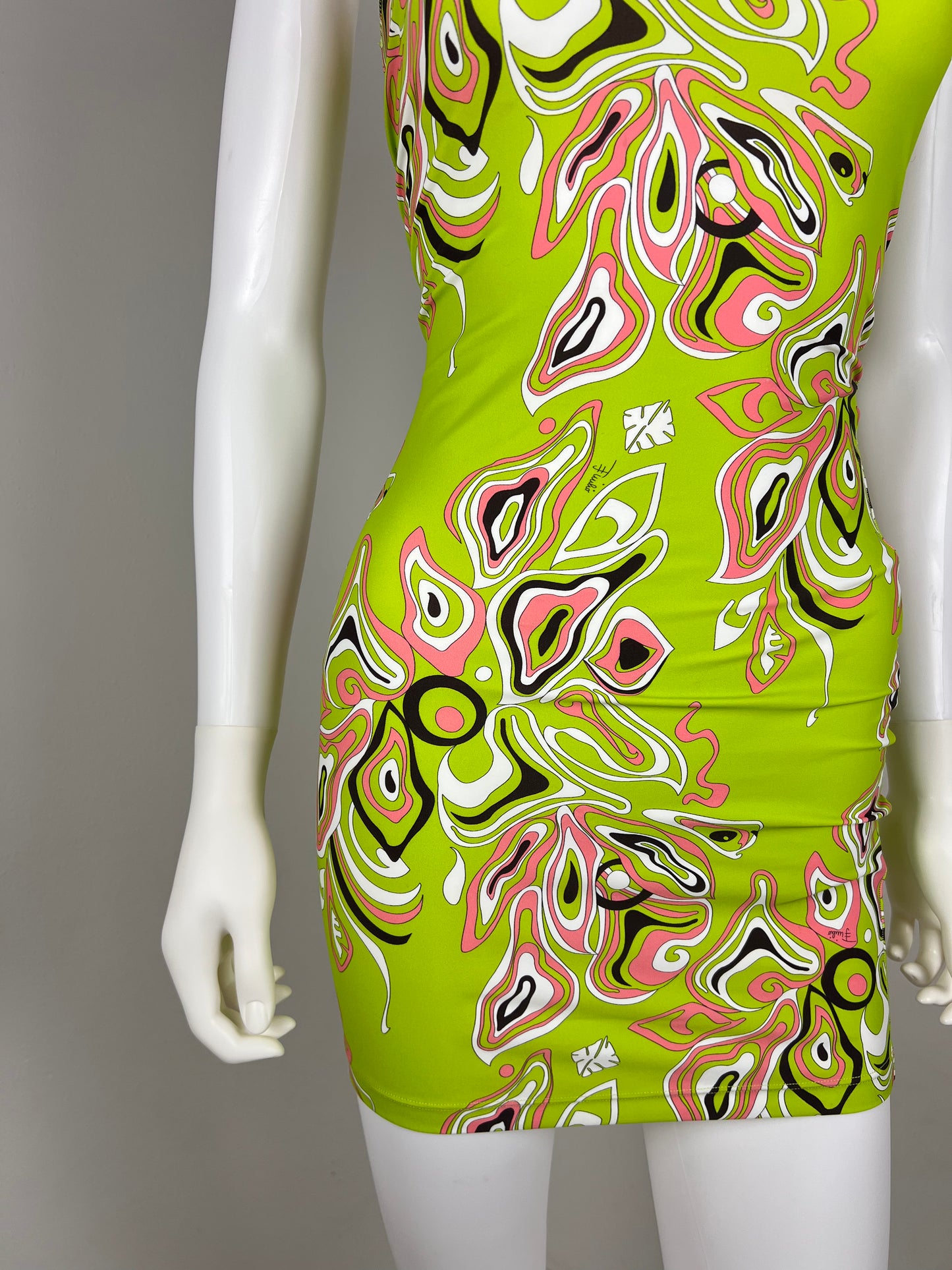 Emilio Pucci Cut-Out Stretch Mini Dress