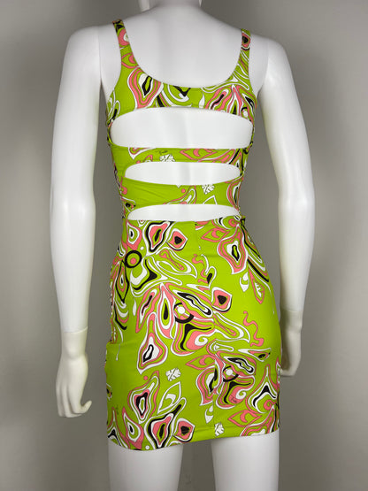 Emilio Pucci Cut-Out Stretch Mini Dress