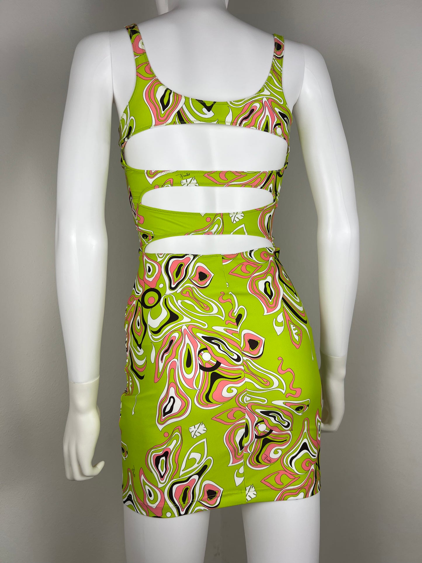 Emilio Pucci Cut-Out Stretch Mini Dress