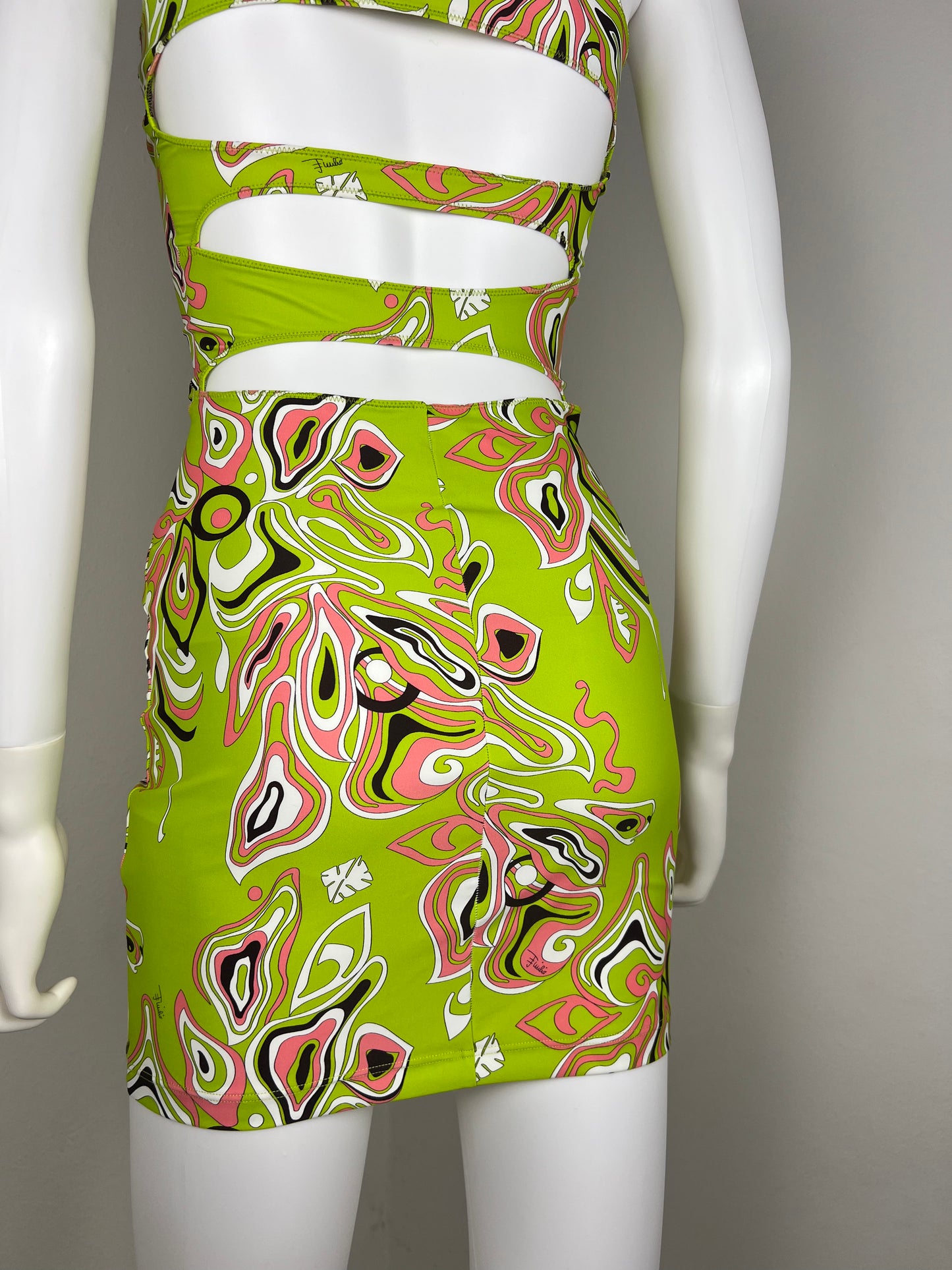 Emilio Pucci Cut-Out Stretch Mini Dress