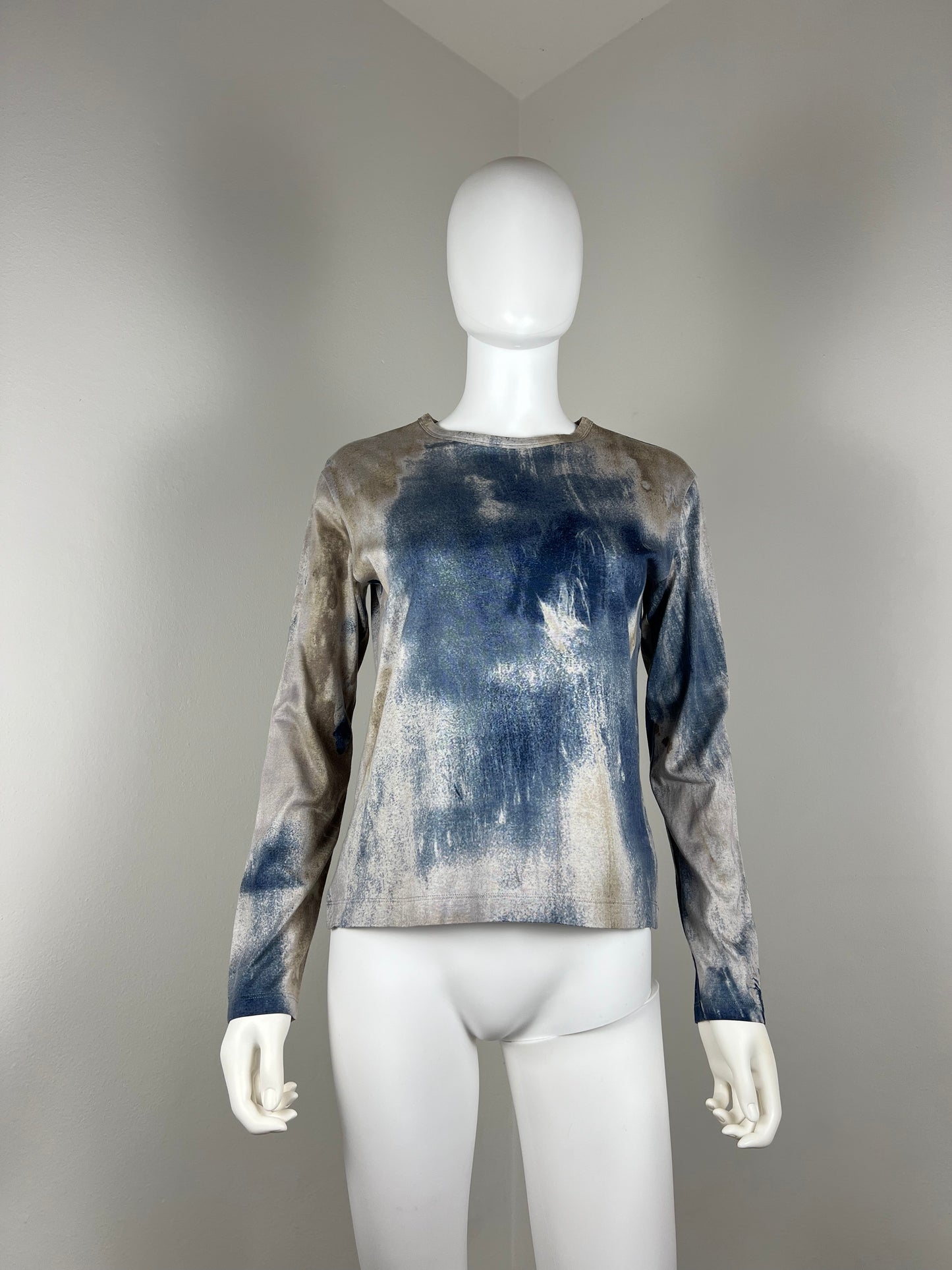 Issey Miyake Long Sleeve Tie-Dye Tee. Spring/Summer 1993