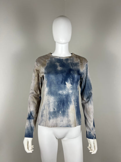 Issey Miyake Long Sleeve Tie-Dye Tee. Spring/Summer 1993