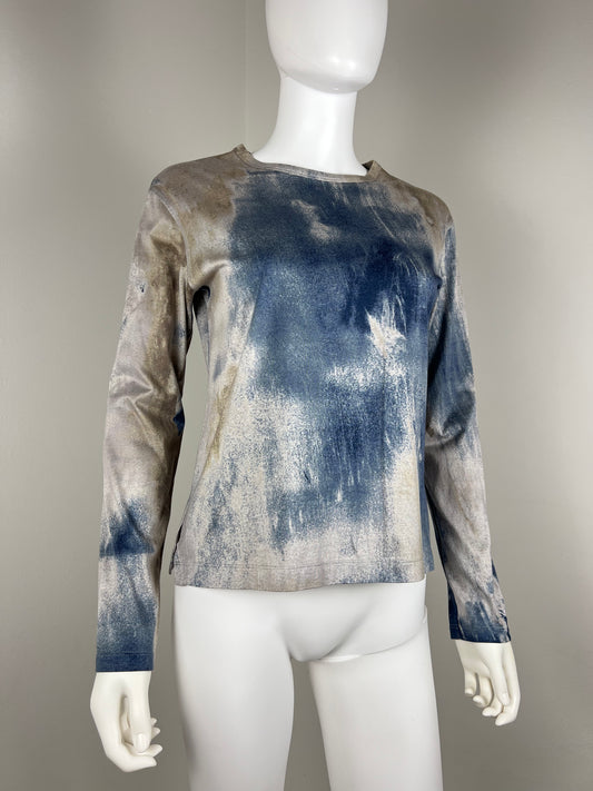 Issey Miyake Long Sleeve Tie-Dye Tee. Spring/Summer 1993