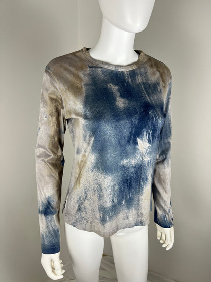 Issey Miyake Long Sleeve Tie-Dye Tee. Spring/Summer 1993