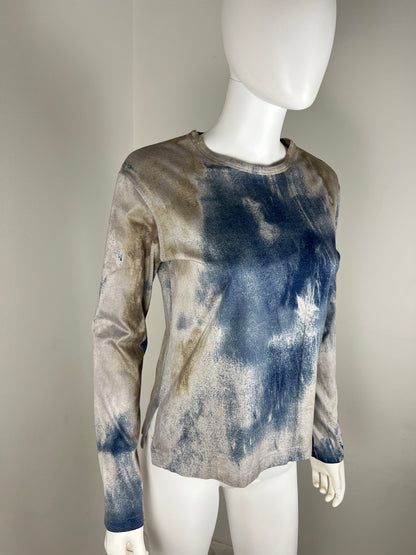 Issey Miyake Long Sleeve Tie-Dye Tee. Spring/Summer 1993