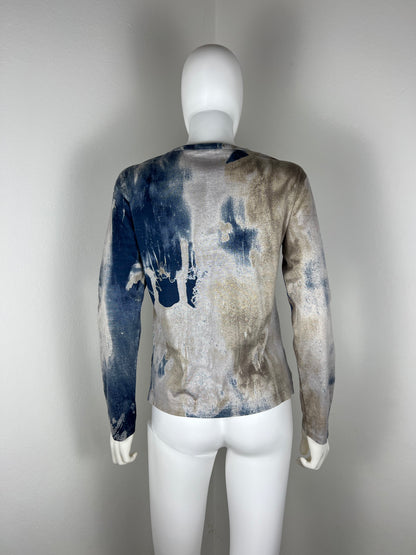 Issey Miyake Long Sleeve Tie-Dye Tee. Spring/Summer 1993