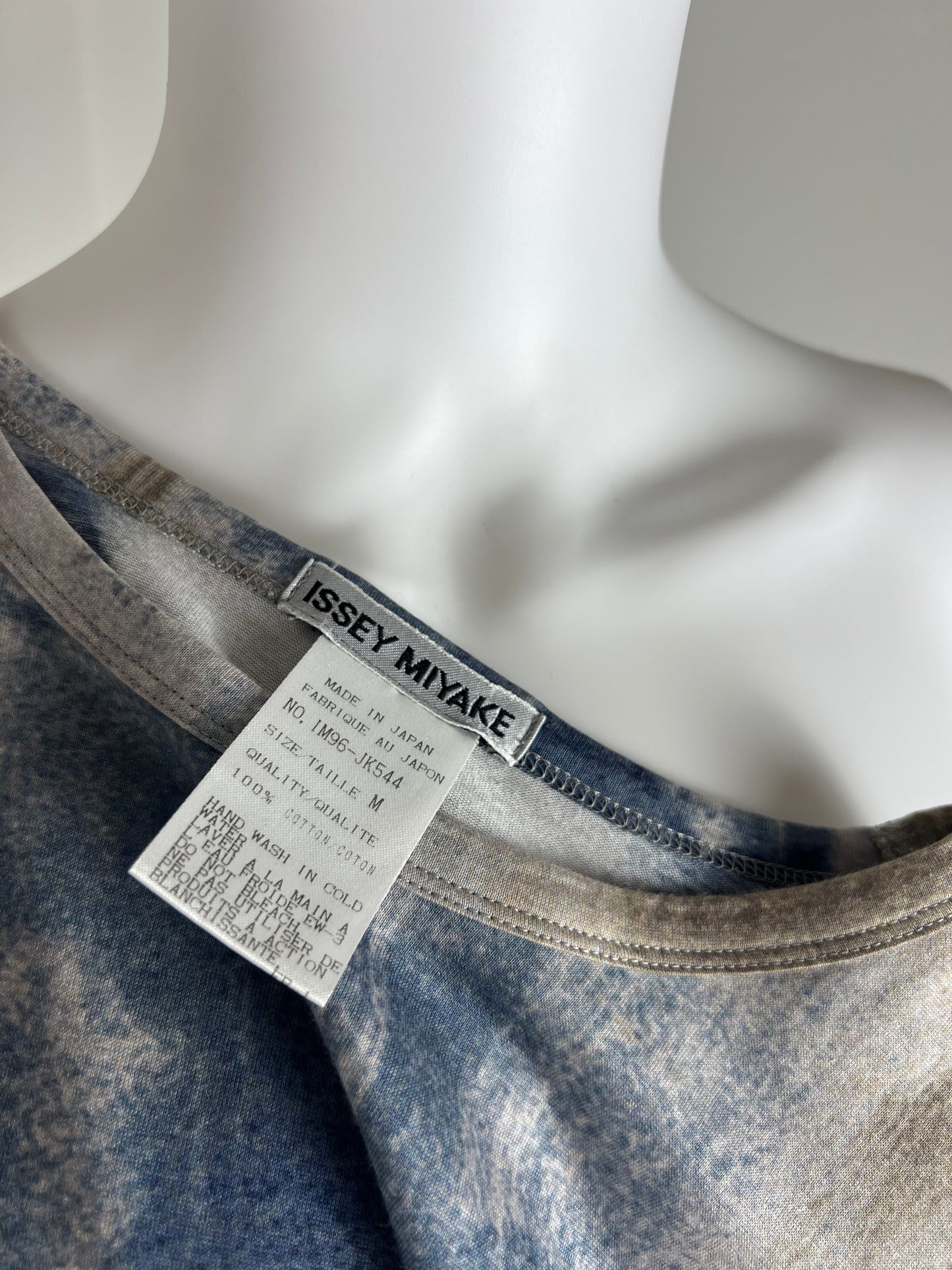 Issey Miyake Long Sleeve Tie-Dye Tee. Spring/Summer 1993