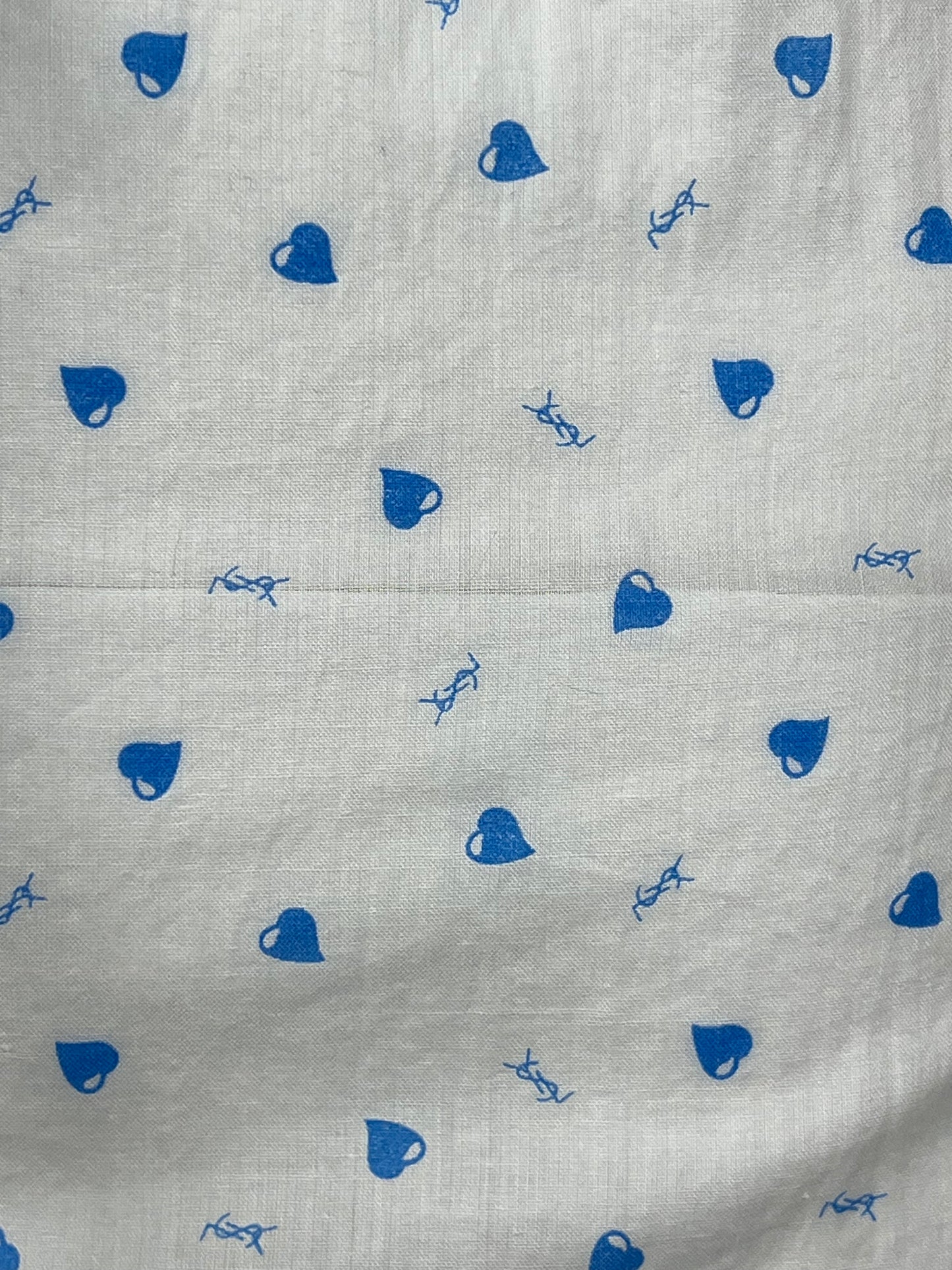 Yves Saint Laurent Lingerie Dress with Heart Print