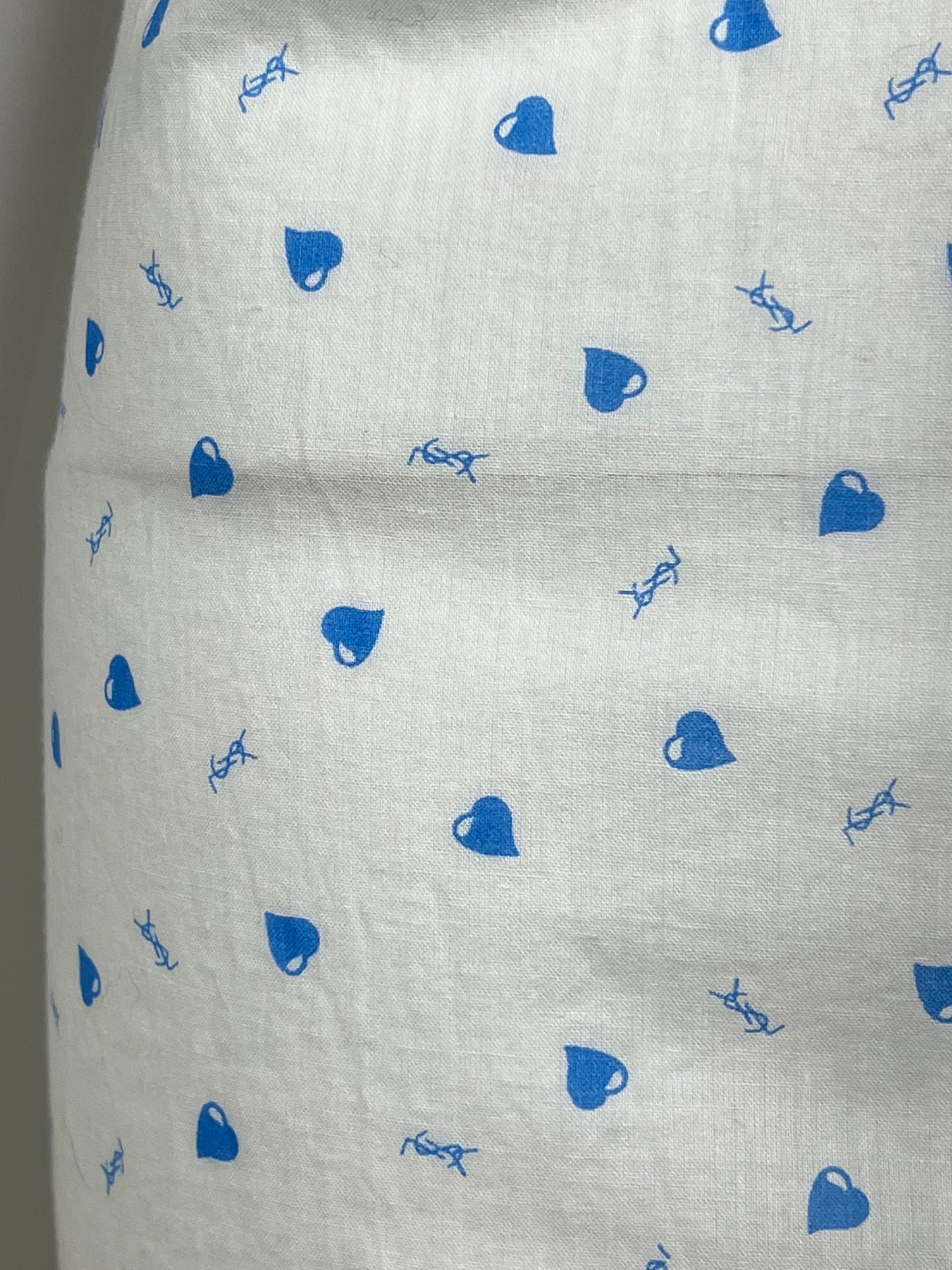 Yves Saint Laurent Lingerie Dress with Heart Print