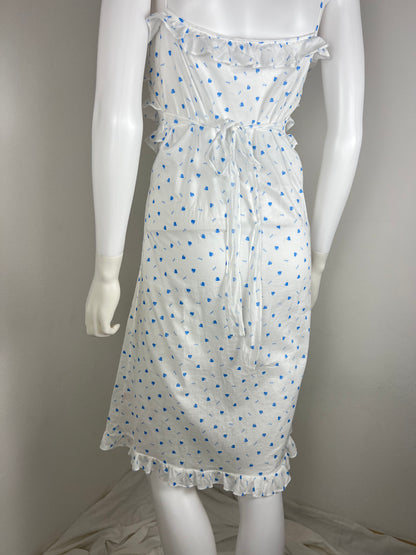 Yves Saint Laurent Lingerie Dress with Heart Print