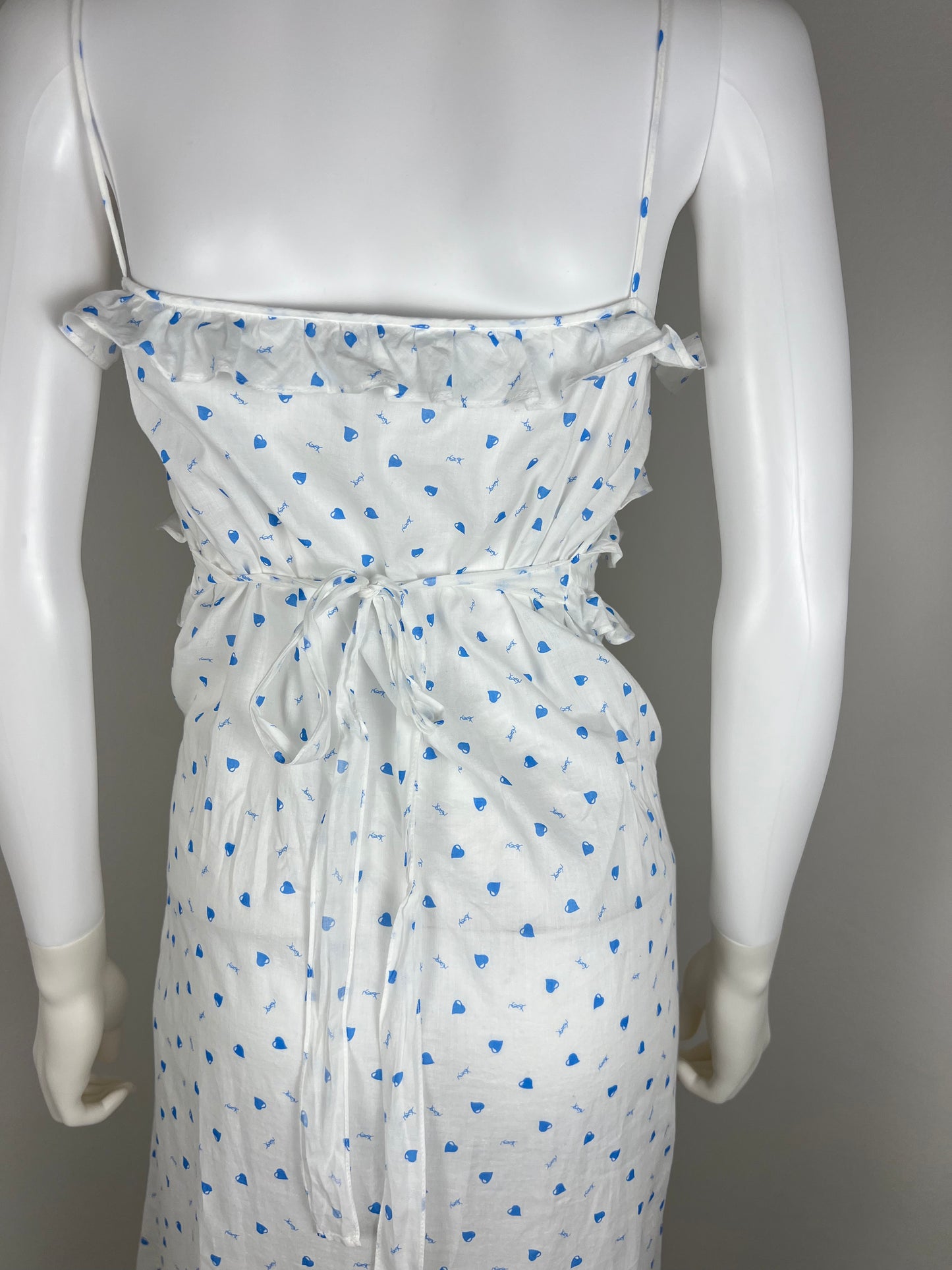 Yves Saint Laurent Lingerie Dress with Heart Print