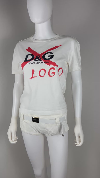 Dolce & Gabbana "NO LOGO" Graphic Tee